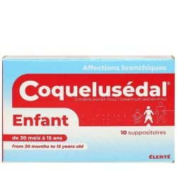 Coquelusedal enfant 10 suppositoires