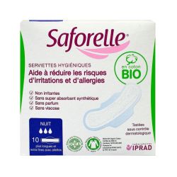 Saforelle serviettes hygiéniques Nuit B10