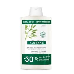 klorane shampoing à l'avoine 2x400ml