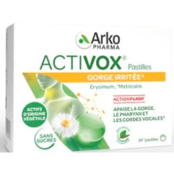 Activox Pastilles sans sucre Menthe eucalyptus x 24