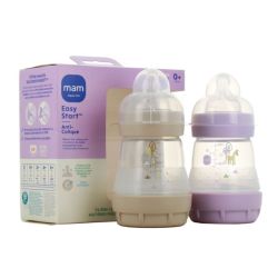 Mam easy start 160 ml x 2 sable et lilas