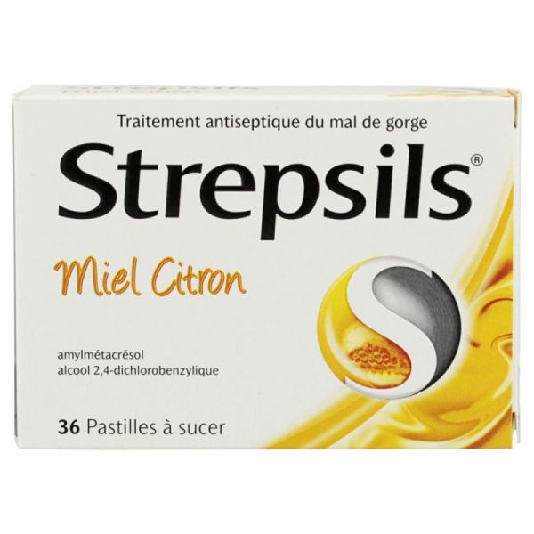 Strepsils Past Miel Citr 36