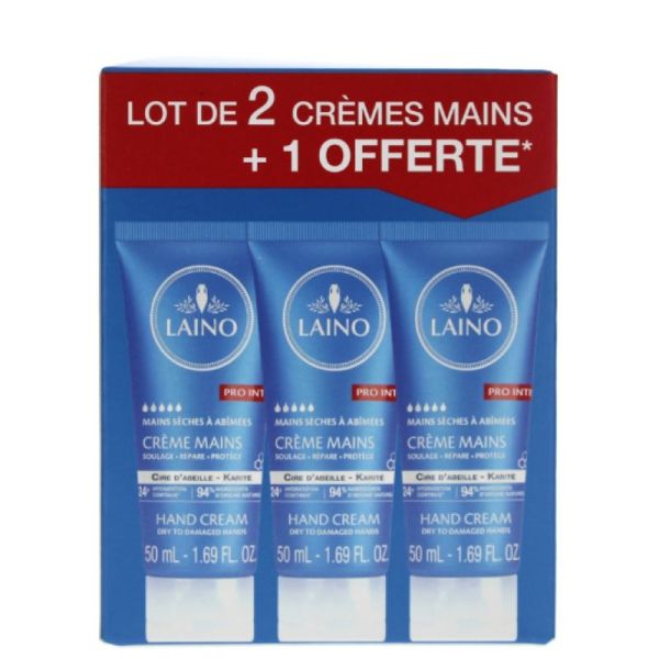 Laino crème mains 2+1 offertes