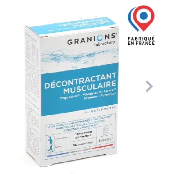 granions decontractant musculaire cp 60