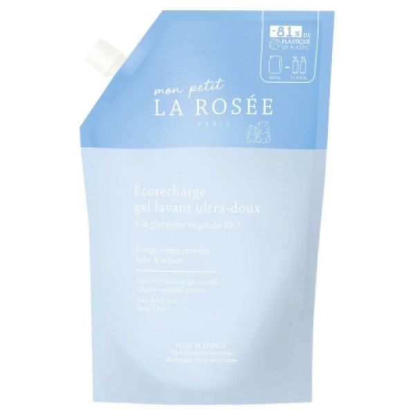 LA ROSEE Ecorecharge gel lavant ultra doux bébé