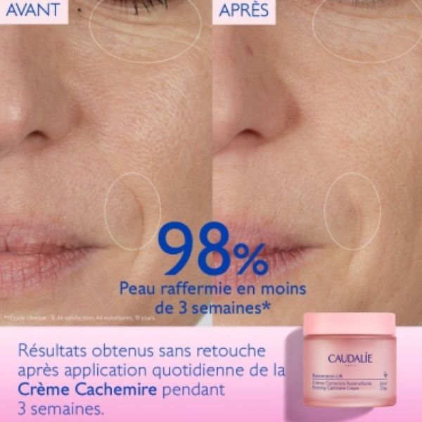 Caudalie resveratrol-lift crème cachemire recharge 50ml