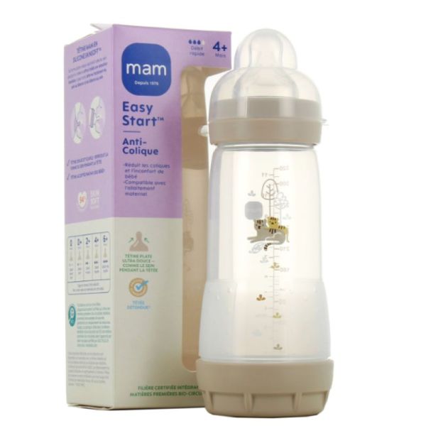 Mam easy start anti colique 2 x 320 ml sable et bleu