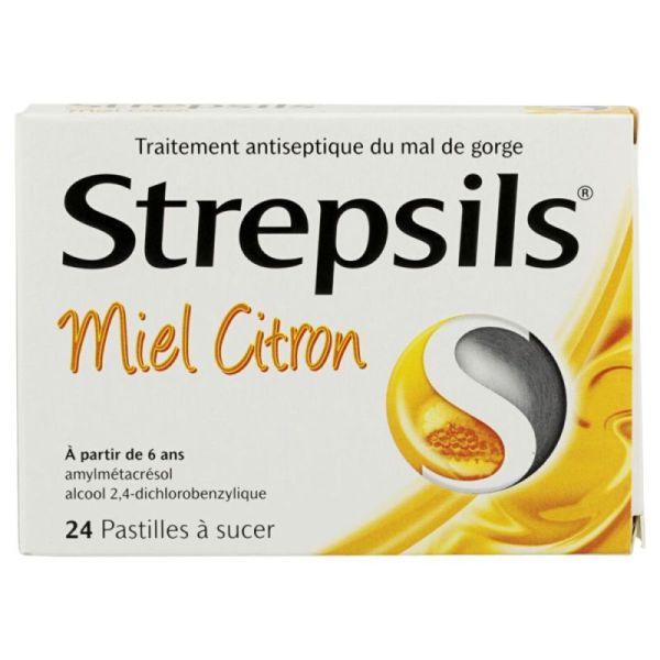 Strepsils Past Miel Citr 24