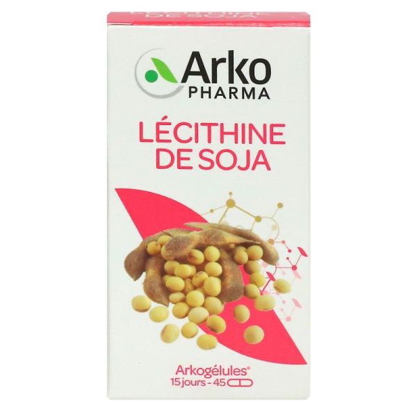 Lécithine de soja Glycine max 45 gélules