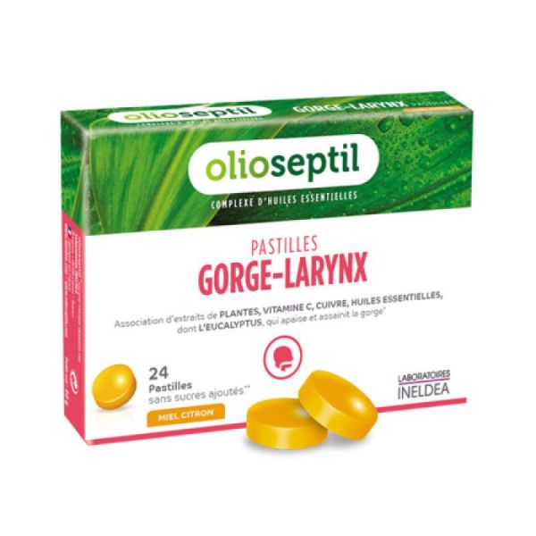 OLIOSEPTIL GORG-LAR MILE/CITRON PASTILLES 24