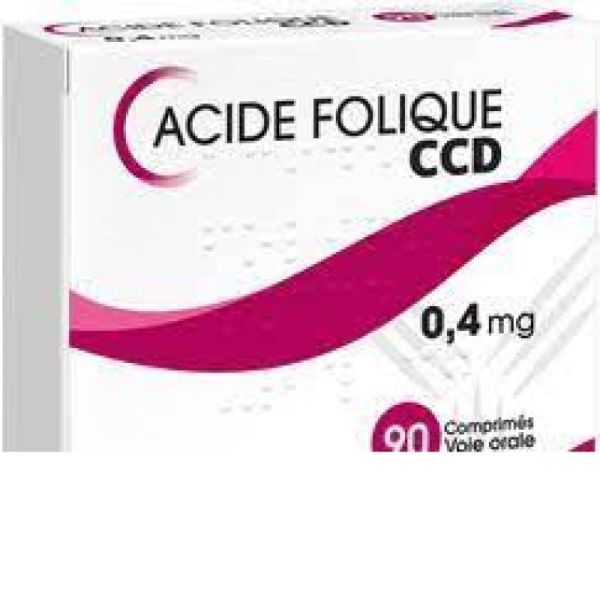 Acide Folique 0,4Mg Ccd Cpr 90