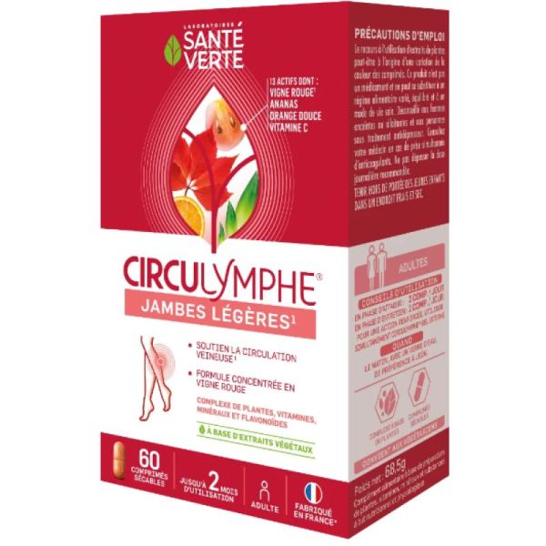 Circulymphe 60 Cp Sante Verte