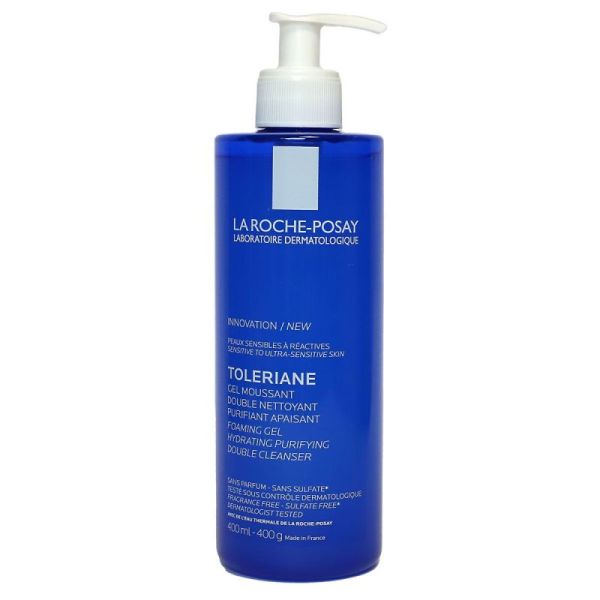 Toleriane gel moussant double nettoyant 400ml