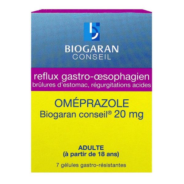 Omeprazole 20mg 7 comprimés