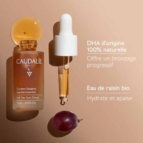 Caudalie gouttes solaires autobronzantes Fl 15Ml