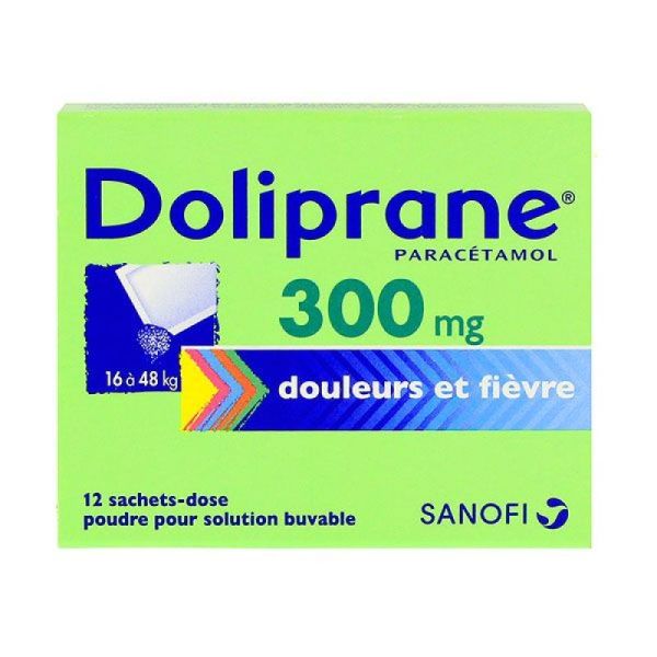 Doliprane 300Mg Sach Vert 30Kg S12