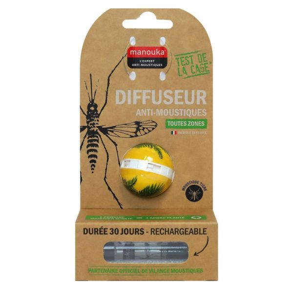 Diffuseur boule anti-moustiques toutes zones motif panthère