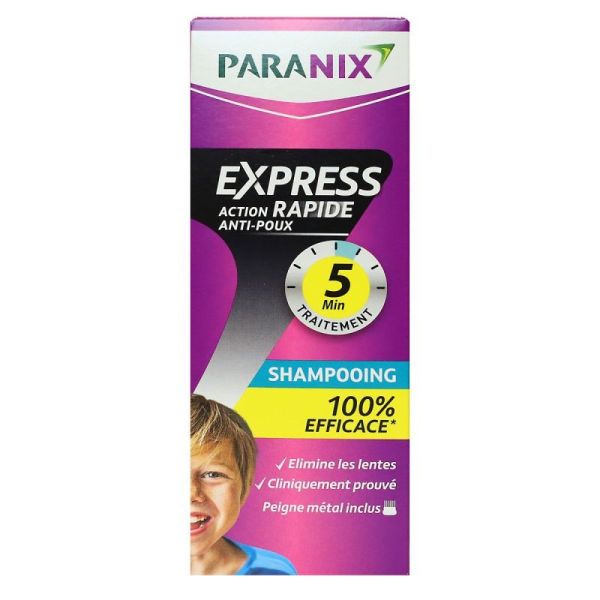 Paranix Express action rapide anti poux shampoing 5 min 200ml