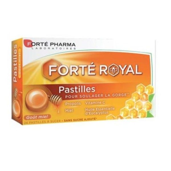 Forte pharma forte royal pastilles gorge goût miel 24 past