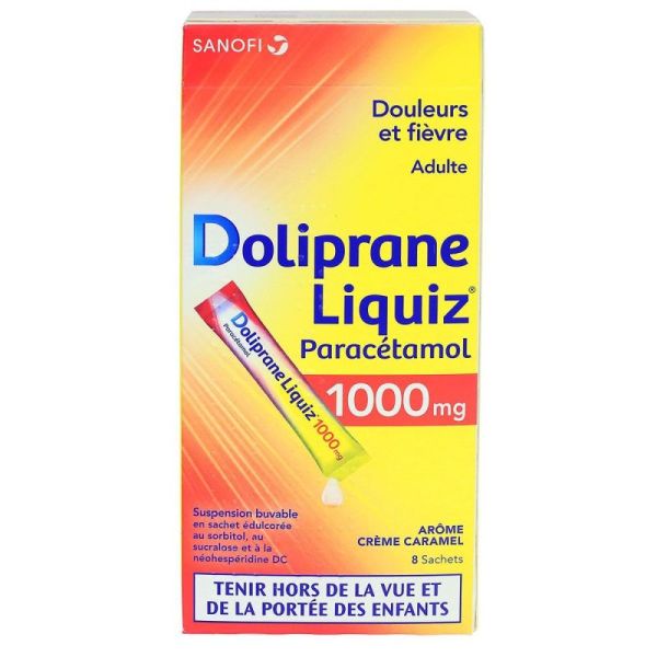 Dolipraneliquiz 1000Mg Sach 8