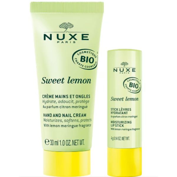 Nuxe coffret crème mains et stick lèvre swet lemon