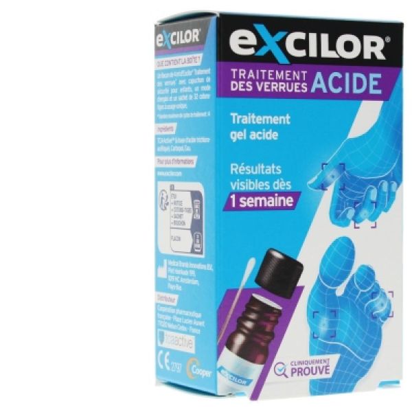 Excilor Verrue Acide Sol Fl/4Ml