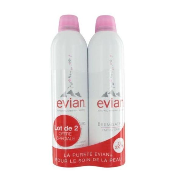 Evian brumisateur 2x300 ml