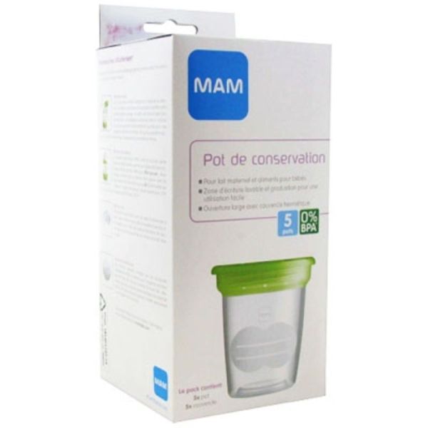 MAM POTS CONSERVATION 120ML x5