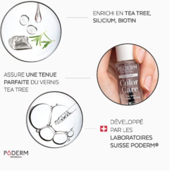 Poderm base coat tea tree silicium biotin 8ml