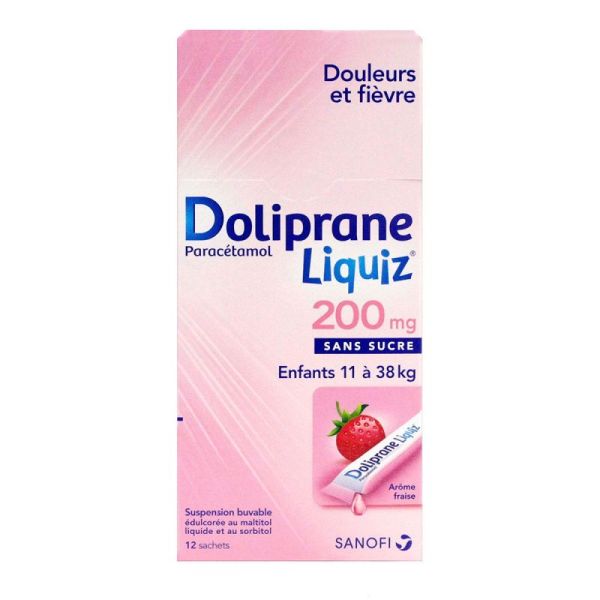 Dolipraneliquiz 200Mg 12 Sach