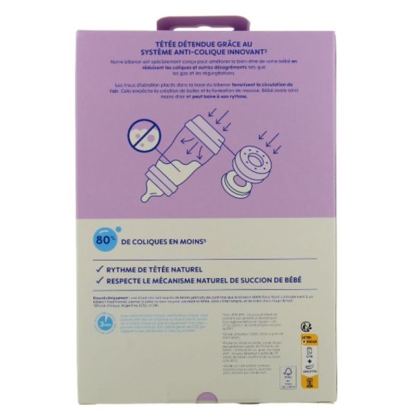 Mam easy start anti colique 2 x 320 ml sable et lilas